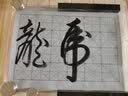 加厚仿宣纸毛笔字帖书法水写布大号小号空白米字格成人小学生练字 34*138cm加厚米格水写布 1张 实拍图