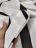 ZXEGI衣服女装重磅真丝连衣裙中长款时尚贵气印花宽松气质显瘦桑蚕丝裙 白色 M（101-115斤以内） 实拍图