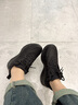 斯凯奇（Skechers）运动鞋女糕糕鞋女士绑带休闲运动鞋小白鞋厚底增高117513 全黑色/BBK 36 实拍图
