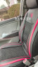 2014款北京现代瑞纳手动时尚型1.4L汽车坐垫适用于四季夏季亚麻布艺通用全包专用座套 冰丝黑红标准版 晒单实拍图