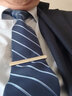 叕二叕西装领带夹男士正装商务领带别针银色卡扣领夹保安领带夹子领带扣 A款 实拍图
