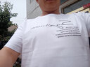 BINYUXD【2件装】纯棉短袖t恤男士夏季青年宽松体恤男装上衣服打底衫半袖 1：SP白+森比白 L 115-130斤 实拍图