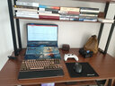 佳家林电脑桌台式家用书桌书柜组合现代简约办公桌子学生写字桌子带书架 【双层置物】拉丝黑橡木色120cm 单桌 实拍图