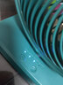 倍为12英寸120°摇头桌面风扇静音电风扇循环电扇台扇办公室宿舍床头多功能台式迷你usb风扇40000mAh 插电款-森林绿-12寸双轮大风力带摇头 实拍图