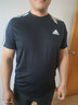 阿迪达斯 （adidas）t恤男士 2025夏季新款运动服休闲圆领健身篮球衣透气短袖男 JY8562/纯棉透气 L 实拍图