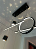 雷士（NVC）餐厅吊灯LED现代简约北欧轻奢黑金餐桌带筒射灯长条WHDD40F/G-03 晒单实拍图
