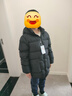 保姆鹅 儿童羽绒服宝宝白鸭绒外套防风冬装男童女童加厚保暖[NG2764] 炭黑 150 实拍图