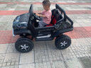 巨龙乌尼莫克奔驰儿童电动汽车遥控小孩坐双人摇摇车大g玩具越野童车 烤漆迷彩四驱避震+便携充电 实拍图