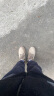 森馬（Senma）时尚潮流英伦马丁靴系带高帮休闲男靴610313608 月光灰 42码 实拍图
