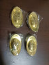 福笙堂（FUSUNTANG）黄铜元宝摆件实心大号仿古仿真元宝家居聚宝盆装饰工艺品过年送礼 镀金款金元宝（4.1CM） 实拍图
