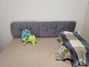 南极人（home）靠枕床上靠背腰部靠垫床靠背垫纯色床头套罩软包床头靠垫靠背垫子 JY浅灰色【无甲醛 无静电】 长150x高60x厚7cm-有床头适用款 实拍图