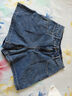 森马牛仔裤女简约时尚A字裤ins潮夏季凉感短裤休闲风109324122005 实拍图