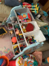 哈乐猫（HELLO CAT）儿童玩具收纳架置物架塑料幼儿园收纳柜整理架多层宝宝书架绘本架 萌鹿（组合三）蓝 实拍图