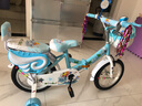 阿米达儿童自行车2岁3岁4岁5岁6岁小孩子男女宝宝折叠童车单车脚踏车 顶配蓝色卡通折叠悍马轮加礼包 14寸 实拍图