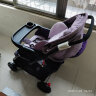 好孩子（gb）婴儿车高景观可坐躺轻便折叠新生婴儿推车宝宝双向手推车C400 浅紫色(C400-P134PPA) 实拍图