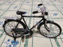 弗玛利二八大杠自行车合金模型 六七十年代老式复古仿真男女款摆件拼装 老式二八大杆自行车-男款黑色（模型） 自行车模型 实拍图