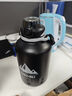 恩尔美（nRMEi）保温壶保冷杯大容量316不锈钢墩吨桶茶水分离大肚杯运动水壶杯子 黑色【抗菌316+保温/冷】2000ml 实拍图
