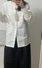 无印良品 MUJI 男式 棉水洗牛津 立领衬衫 纯棉全棉 ACA40C2S 原色 L 175/100A 实拍图