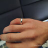 佰誉银家4MM刻字定制99足银男士戒指女士情侣对戒 光圈 单身小指食指尾戒 9号(手指周长49MM 实拍图
