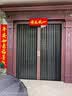 金刚网纱窗门家用铝合金隐形纱门伸缩推拉式防盗门无轨折叠防蚊门 新款低轨金刚网无轨纱门红铜拉丝色 实拍图
