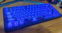 雷神（ThundeRobot） K75紫色透明三模无线机械键盘 蓝牙/无线/有线 高透客制化全键热插拔游戏办公键盘 月轴 实拍图
