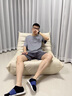 莫代尔睡衣男士抗菌短袖短裤莫代尔T恤套头宽松舒适纯色圆领简约可外穿 A2647-高级灰 XL 实拍图
