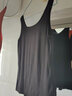 恒源祥背心青年女士舒适棉夏季吊带打底针织内搭无袖夏外穿休闲运动薄款 麻灰+冷淡黑 XL 170建议体重110-120斤 实拍图