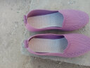 维致老北京布鞋女飞织豆豆鞋聚氨酯底单鞋妈妈鞋 WZ1029 紫色 36  晒单实拍图