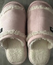 朴西家用棉拖鞋女款冬季踩屎感室内家居厚底毛绒保暖情侣拖鞋冬天女士 淘沙粉 36-37 实拍图