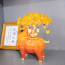欧梵普（oufanpu）马上有钱桌面摆件乔迁之喜搬家礼物开业礼物办公室客厅玄关装饰品 马上有钱发财树摆件【米色】 【新中式招财摆件-马到成功】 实拍图