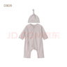 papa【孕妈有礼】婴儿衣服新生儿连体衣胎帽两件套 绿色（适用15-25℃） 59cm 1-3个月 实拍图