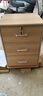 宜造（YIZAO）文件柜办公室带锁抽屉柜移动柜子收纳桌下储物柜木质矮柜小柜子 【三抽滑轮款】田园橡木色37cm 实拍图