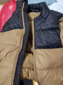 左西儿童羽绒马甲2025新款男童三防秋冬款外穿马夹背心潮 卡其色 110 实拍图