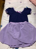三沙（Sansha）儿童练功服短袖芭蕾舞蹈连体服蝴蝶结演出服女Y1613藏青L 实拍图