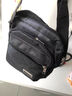防水牛津布单肩包大容量多层口袋男包斜挎包生意收钱包商务包 黑色【基础款4拉链】 宽20*高25*厚7 cm 实拍图