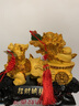 礼之源 招财貔貅金蟾玉白菜摆件 开业礼品工艺品办公室桌面客厅家居 大号金色貔貅白菜 实拍图