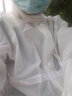 尚野优品雨衣雨裤套装防暴雨电动车雨衣加厚透明雨披防水反光男女成人分体 白色L码（身高170 体重120-140） 实拍图