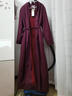 乱在江南亚麻休闲复古风衣女长款宽松系带春秋新款纯色文艺范外套 紫色 L 实拍图