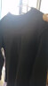 真维斯（JEANSWEST）长袖t恤女新疆棉装宽松夏季薄款上衣内搭纯色打底衫黑色L 实拍图