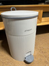 品彩18L卫生间垃圾桶家用厕所客厅带盖大号容量客厅脚踏缓降专用桶 加厚18L【带内桶缓降款】灰白色 实拍图