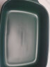 TENGTOO 烤盘烤箱用焗饭盘陶瓷北欧日式烘焙手柄彩色耐高温点心盘西餐盘 墨绿色-长方烤盘 23cm 实拍图