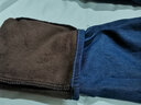 蓝骏启加绒加厚牛仔裤男士直筒宽松大码弹力高腰男裤秋冬季带绒保暖长裤 008蓝\ 1条装 加绒 32 【2尺5】125-135斤 实拍图