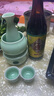 泥印陶瓷温酒器烫酒壶暖酒器加热煮酒温酒壶带烛台炉白酒酒杯酒具套装 T34-11F梅子青酒具简盒配十粒蜡 礼盒包装 实拍图