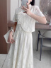 苏彩尼（SUCAINI）新中式连衣裙女装2024年夏季新款国风盘扣改良版旗袍显瘦中长裙子 S533杏色 M（97-107斤） 晒单实拍图