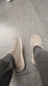 斯凯奇（Skechers）男鞋秋冬一脚蹬乐福鞋帆布鞋厚底低帮休闲商务鞋66387 卡其色/KHK 42.5 实拍图