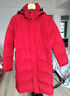 鸭鸭羽绒服女中长款过膝冬保暖白鹅绒极寒外套KXM 暗红色 L 实拍图