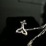 周大生余生有你银项链银吊坠简约小众锁骨链生日礼物送女生 鱼尾项链 实拍图