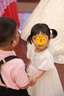 巴拉巴拉女童连衣裙儿童裙子夏装小童渐变网纱裙甜美洋气精致绣花 白蓝色调00318 90 实拍图