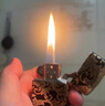 ZIPPO芝宝煤油打火机限量 黄铜盔甲填漆五面黑金唐草 送男友情人节礼物 黑金唐草（礼盒套餐） 实拍图