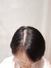 艾丝菲 真发假发女直发片头顶发少遮白发无痕刘海发块轻薄中老年补发片 全手织【7x10】15cm 自然黑 实拍图